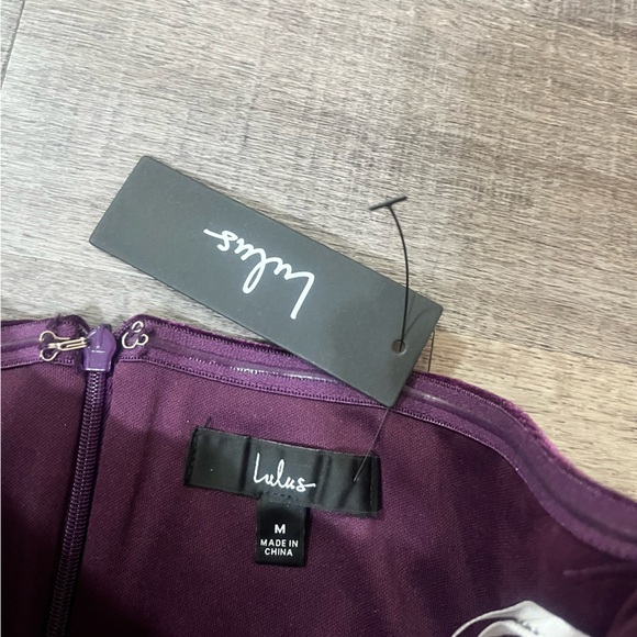 LULUS Glamorous Celebrations Dark Purple Velvet Strapless Tulip Dress - Picture 6 of 9